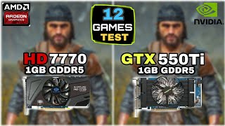 HD 7770 vs GTX 550 ti  12 Games Tested  Which Is Better [upl. by Jule]