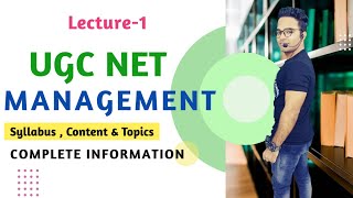 Ugc Net Management  Syllabus amp Topics  Lecture1 [upl. by Ydniahs]