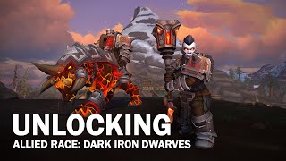 How to Unlock the Dark Iron Dwarf Allied Race  World of Warcraft Battle for Azeroth [upl. by Uzziel]