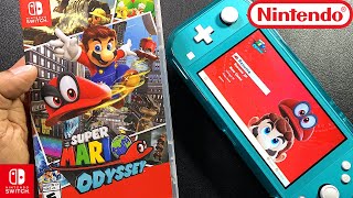 Super Mario Odyssey  Unboxing and Gameplay  Nintendo Switch Lite [upl. by Eiznekcm]