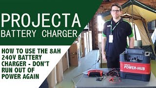 Projecta ProCharge Automatic 8Ah 12v 6 Stage Battery Charger Review [upl. by Nnyltiak]