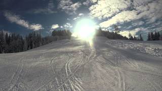 Talabfahrt Oberndorf pisten 5a 6a und 6b  Ski St Johann in Tirol [upl. by Coray]