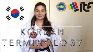 Basic Korean Terminology for ITF Taekwondo class [upl. by Annadroj]