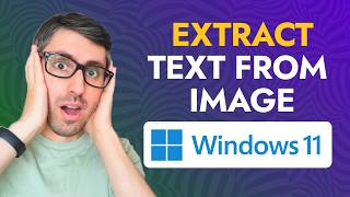 The Easiest Way to Extract Text from Image  Windows 11 Snipping Tool [upl. by Bowrah795]