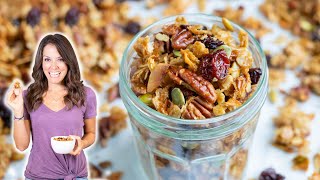 Healthy Homemade Granola with a Tip for Big Clusters [upl. by Ednalrim]