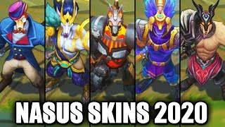 All Nasus Skins Spotlight League of Legends [upl. by Beora]