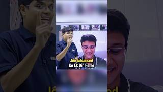 AIR6 One Day Before JEE Advanced 😱  IIT Motivation shorts iitbombay [upl. by Cilegna]