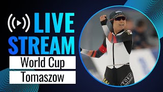 LIVE  World Cup session  Tomaszow Mazowiecki 2023  SpeedSkating [upl. by Eseila621]