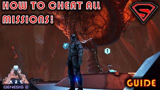 ARK GENESIS 2 HOW TO CHEAT ALL MISSIONS ADD HEXAGONS AND ACTIVATE THE BOSS BATTLE [upl. by Mickey]