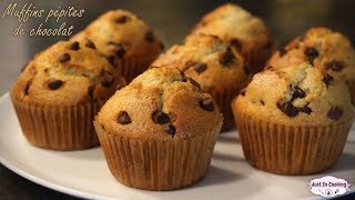 Recette des Muffins aux Pépites de Chocolat [upl. by Viridi]