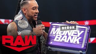 Damian Priest is gifted a new Money in the Bank briefcase Raw highlights Sept 4 2023 [upl. by Butch797]