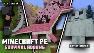 Best Survival Addons For MCPE That Make 120 Amazing [upl. by Matthews]