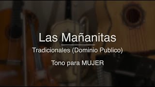 Las Mañanitas  Puro Mariachi Karaoke  Tradicional  Para Mujer  Re mayor [upl. by Eb]