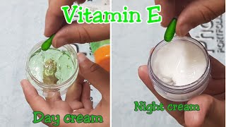 How to make Vitamin E day cream and vitamin E night cream for younger looking skin  glowing skin [upl. by Nyrtak]