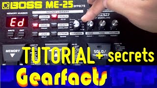 Boss ME25 tutorial with HIDDEN FEATURES [upl. by Jerroll]