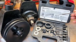 How to remove and install a Power Steering Pump Pulley [upl. by Hpejsoj831]