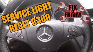 Service Light Reset 20072014 Mercedes C300 C350 C63  Fix It Friday [upl. by Gapin979]