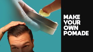 DIY Hair Pomade  How to make a natural oil based hair pomade at HOME [upl. by Ollehto375]