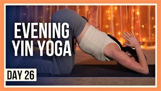 20 min Yoga for Flexibility – Day 26 BEDTIME YIN YOGA CLASS [upl. by Cassella208]