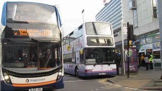 Buses amp Trams at Piccadilly Gardens Bus Station [upl. by Dorrie]