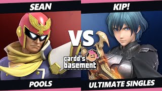 Cardds Basement Pools  Sean Captain Falcon Vs Kip Byleth Joker SSBU Ultimate Tournament [upl. by Imena]