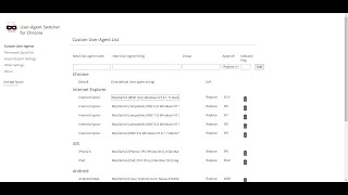 UserAgent Switcher for Chrome [upl. by Vitoria]