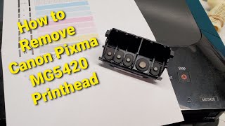 How to Remove Printhead in Canon Pixma MG5420 Printer to Clean or Replace [upl. by Ablem]