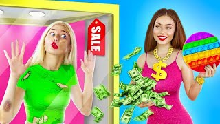 Rich vs Poor Student  7 Funny Life Situations with Rich VS Broke Girl by RATATA BOOM [upl. by Kavanagh]