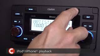 Clarion M608 Display and Controls Demo  Crutchfield Video [upl. by Naerb]