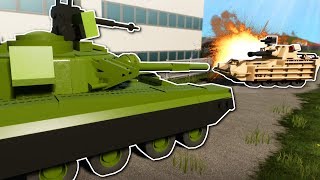 TANK BATTLE IN NEW CITY MAP  Brick Rigs Multiplayer Gameplay  Lego Tank Battle [upl. by Jarv]