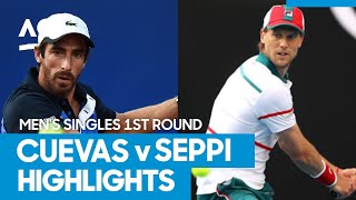 Pablo Cuevas vs Andreas Seppi Match Highlights 1R  Australian Open 2021 [upl. by Margo]