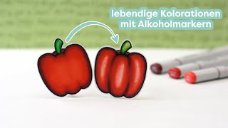 Kolorieren mit Alkoholmarkern  die Basics [upl. by Tips]