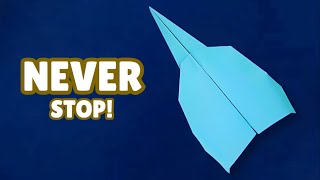 PAPER PLANE THAT FLIES FOREVER  How to Make a Paper Plane That Never Stops Flying [upl. by Yusem]