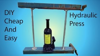 DIY Cheap and Easy Hydraulic Press [upl. by Emlin111]