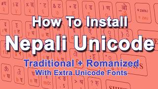 How To Download And Install Nepali Unicode In Windows  Traditional  Romanized  Keyboard Layout [upl. by Colombi]