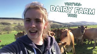 A Virtual Tour Of A Dairy Farm In Biggar Scotland Part 3 [upl. by Aerdnaid]