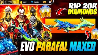 Evo Parafal Gun Skin Maxed In Freefire 😱🤩Evo Parafal Upgraded To Max Level 😱  kakombandayt ff [upl. by Esdras]