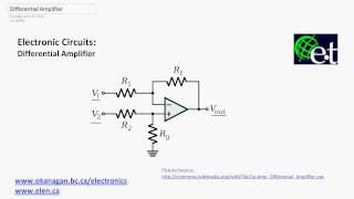 Operational Amplifiers  Differential Amplifiers [upl. by Ardnatal676]