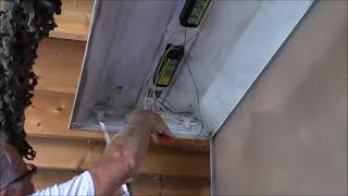 DIY How to convert regular 4 fluorescent light fixtures to LED ballast free tubes easy wiring [upl. by Bigford316]