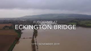 Flooding at Eckington Bridge 2019 [upl. by Inek854]