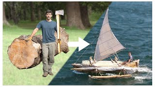 DUGOUT CANOE BUILD  Timelapse by Outbackmike [upl. by Irme]