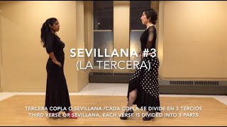 Sevillanas tutorial 3 la tercera [upl. by Gilly636]