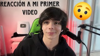 reacciono a mi primer video [upl. by Relyks]