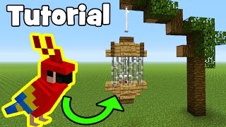 Minecraft Tutorial How To Make A ParrotBird Cage [upl. by Adriaens876]