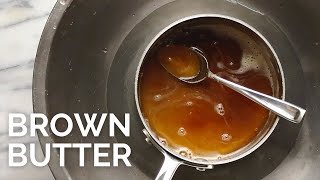 How to make Brown Butter  How to make Beurre Noisette [upl. by Letty]