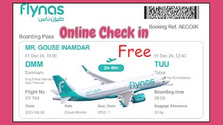 How to check in online in airlines website II Flynas check in online [upl. by Joane]