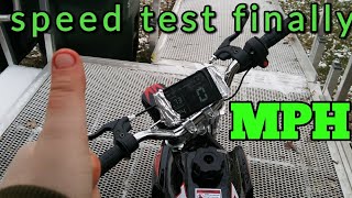 speed test on my new 40cc dirtbike [upl. by Eninahs]