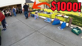 1000 SITTING AT A GARAGE SALE [upl. by Neleag]