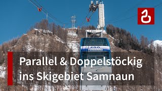 Der Twinliner  Die DoppelstockSeilbahn in IschglSamnaun [upl. by Brackely]