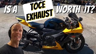 Suzuki GSXR 750 with TOCE Exhaust Dyno Tuning [upl. by Maiocco]